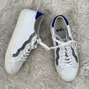 Madewell Low-Top Sneakers in Leather & Calf Hair Wave Edition Women’s Size 9